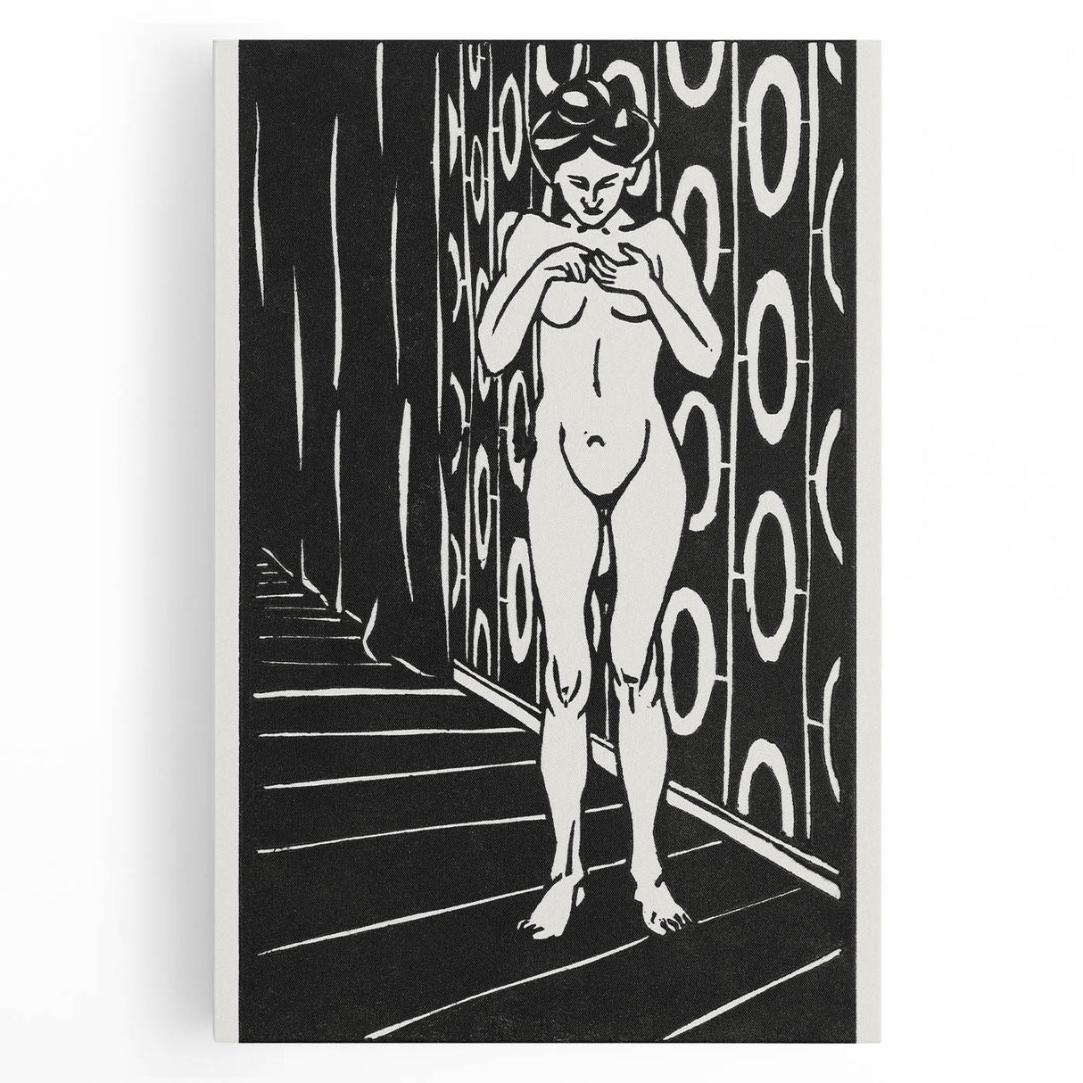 Expressionist Art: The Finger Game | Bold Black-and-White Wall Decor