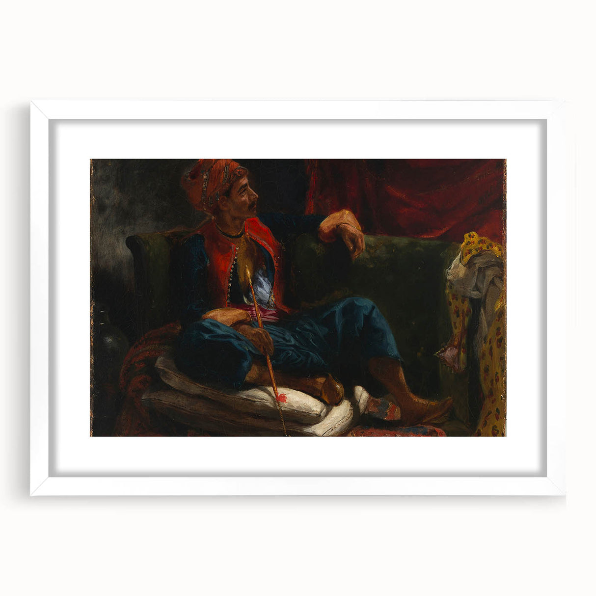 Romanticism Art: The Smoker by Eugène Delacroix