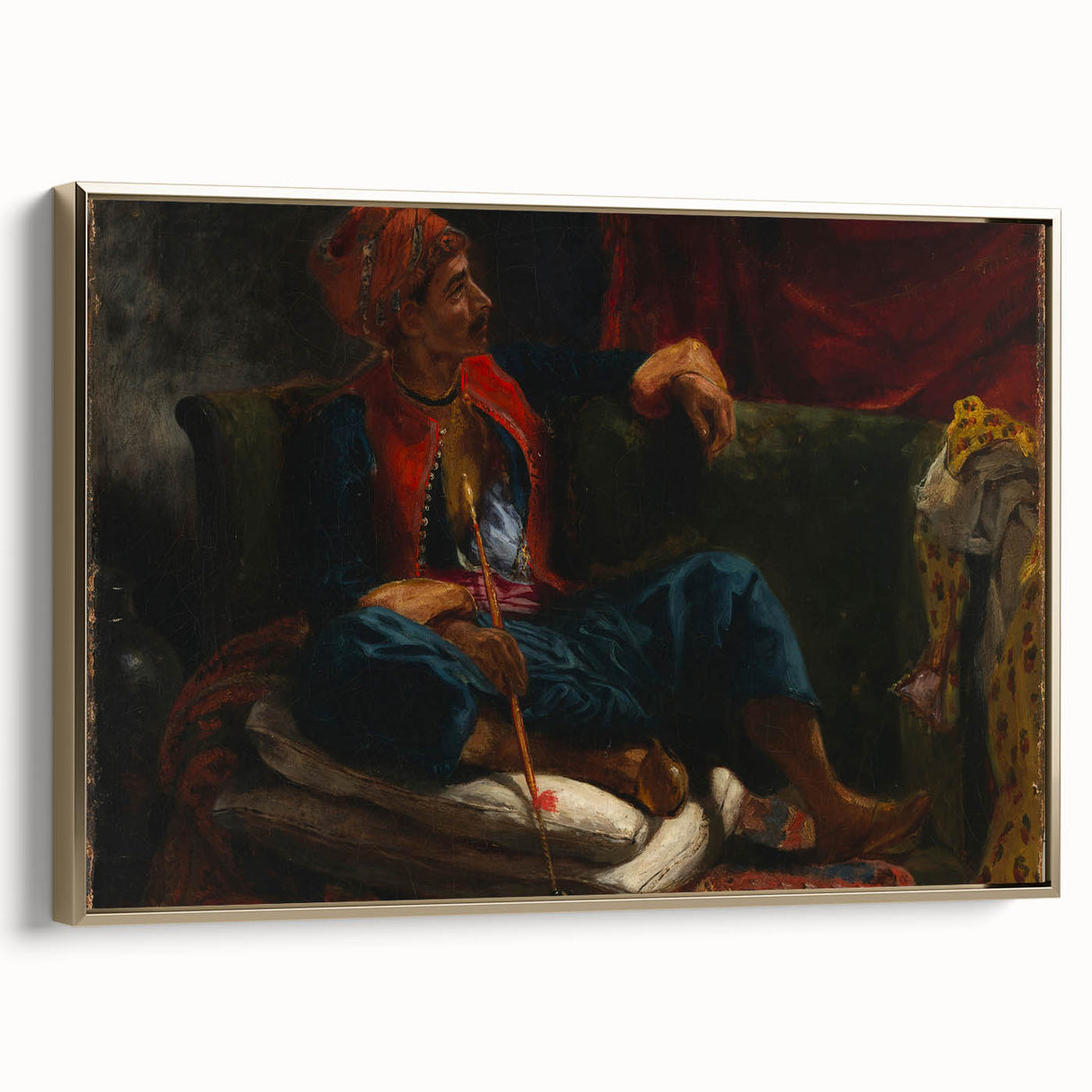 Romanticism Art: The Smoker by Eugène Delacroix