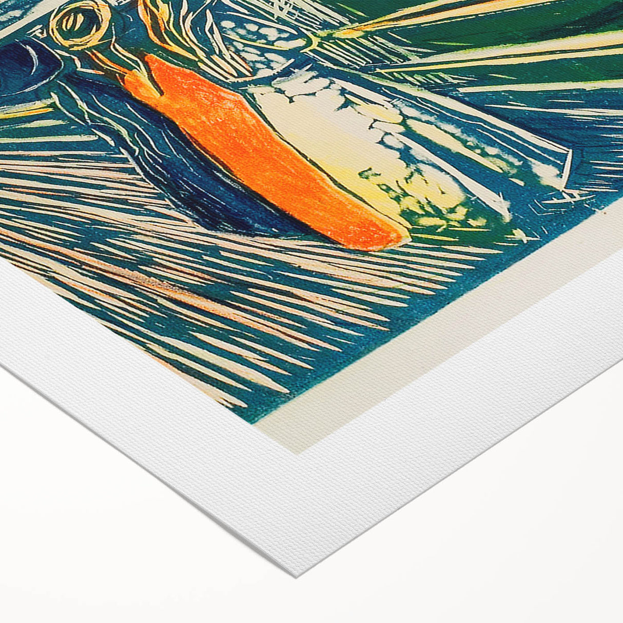 Expressionist Art: The Girls on the Bridge | Vibrant Munch Wall Art