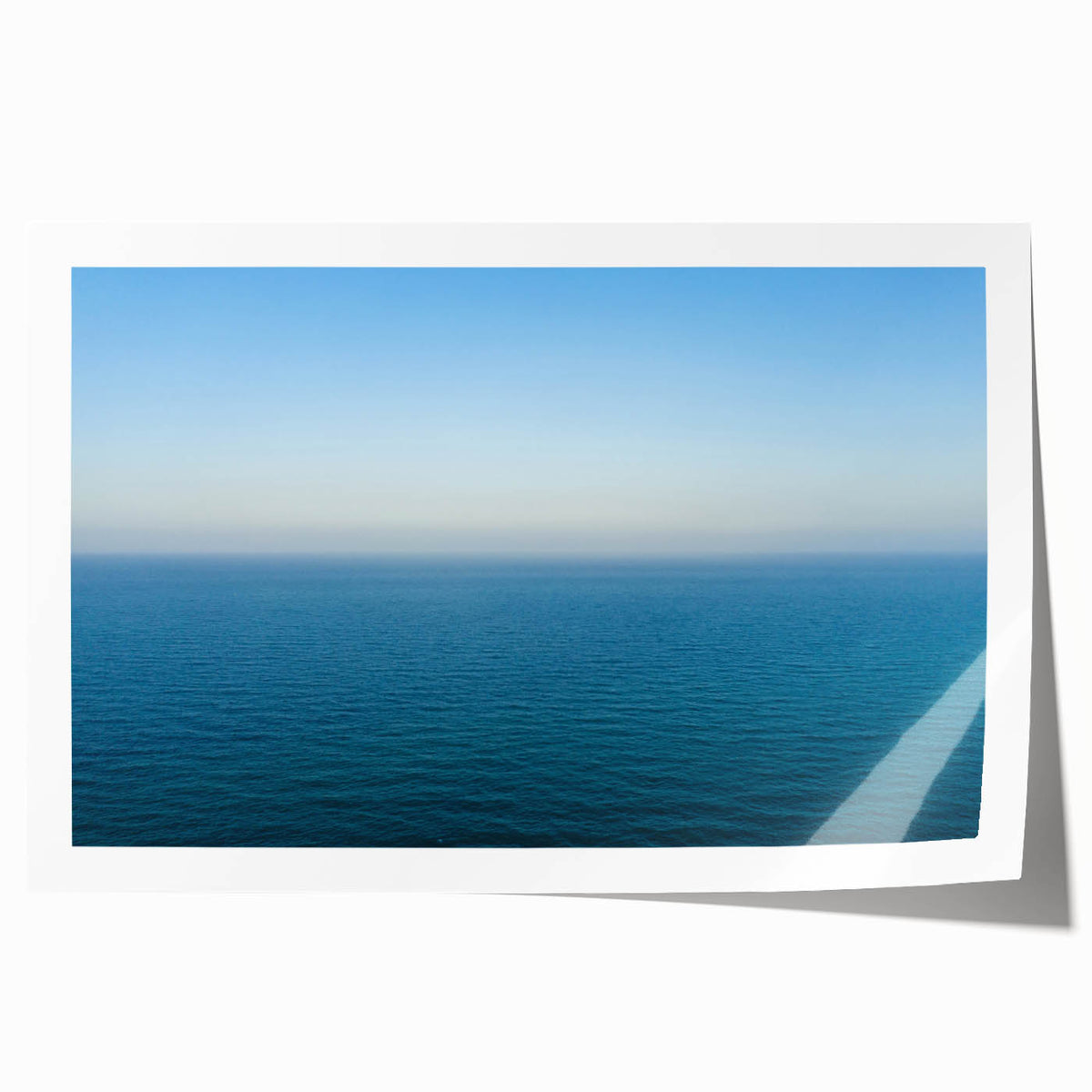 Extra large rolled print depicting a scenic view of Southern France with vibrant floral elements.