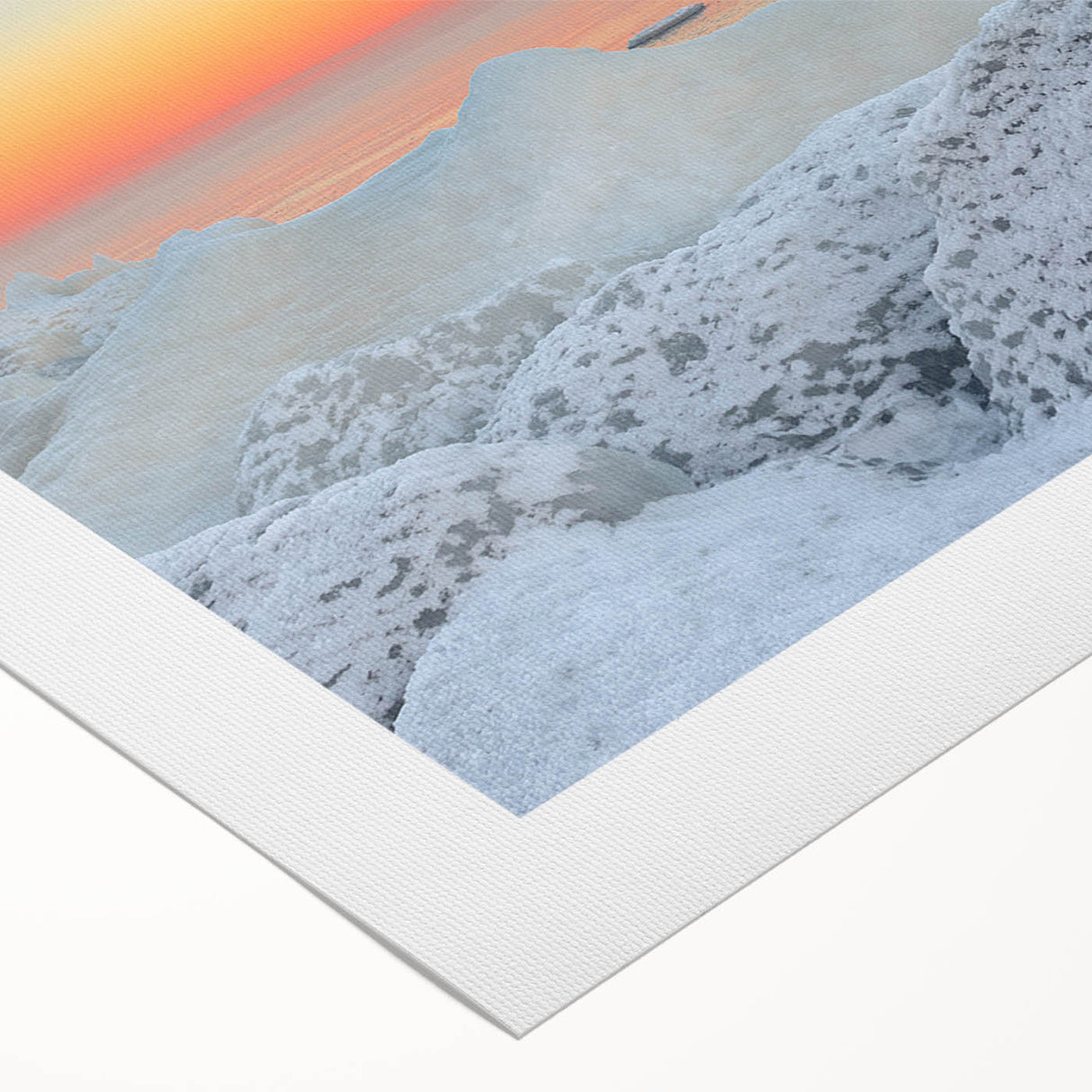 Art deco poster of a serene Lithuanian landscape, featuring soft earth tones on rolled canvas.