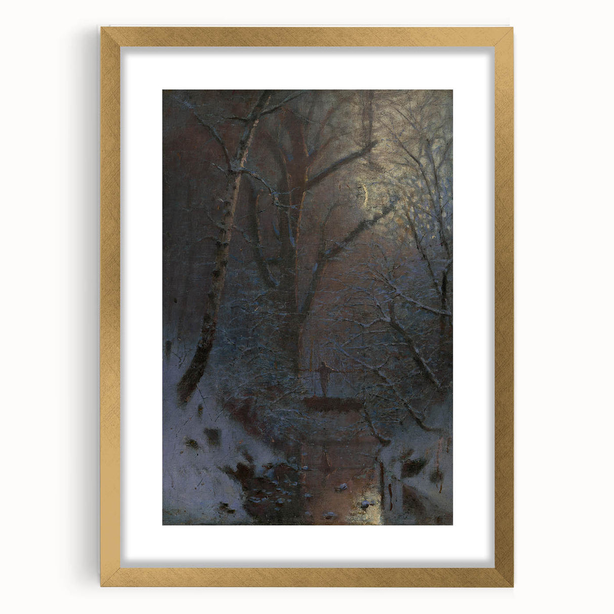 Romanticism Art: Winter by László Mednyánszky