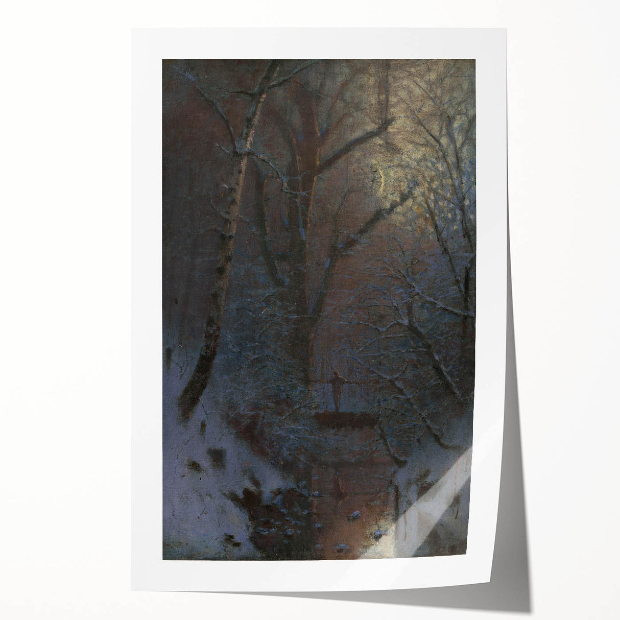 Romanticism Art: Winter by László Mednyánszky