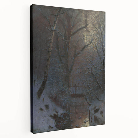 Romanticism Art: Winter by László Mednyánszky