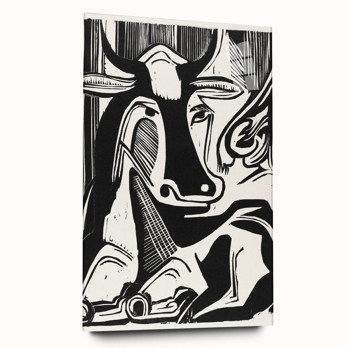 Expressionist Art: The Large Cow Lying Down | Bold Kirchner Print