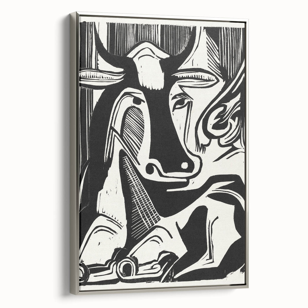 Expressionist Art: The Large Cow Lying Down | Bold Kirchner Print