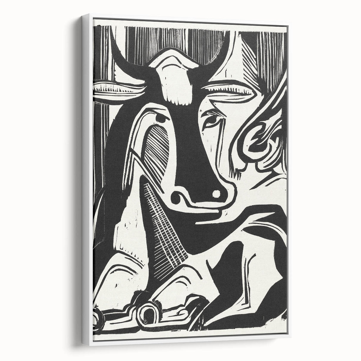 Expressionist Art: The Large Cow Lying Down | Bold Kirchner Print