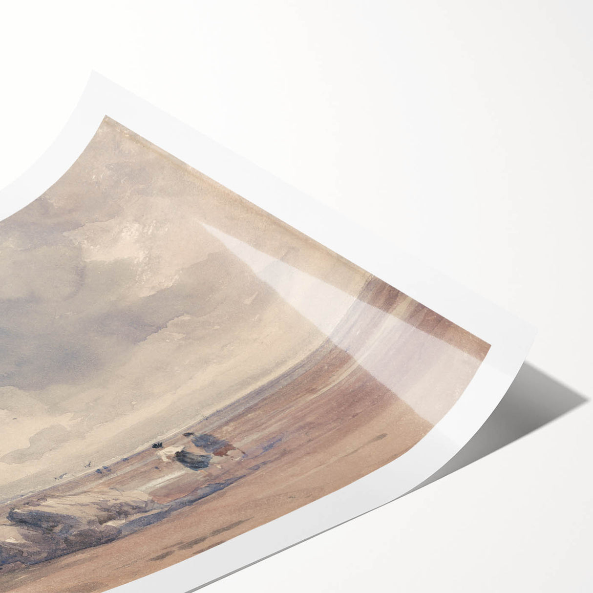 Romanticism Art: On Lancaster Sands at Low Tide Wall Art