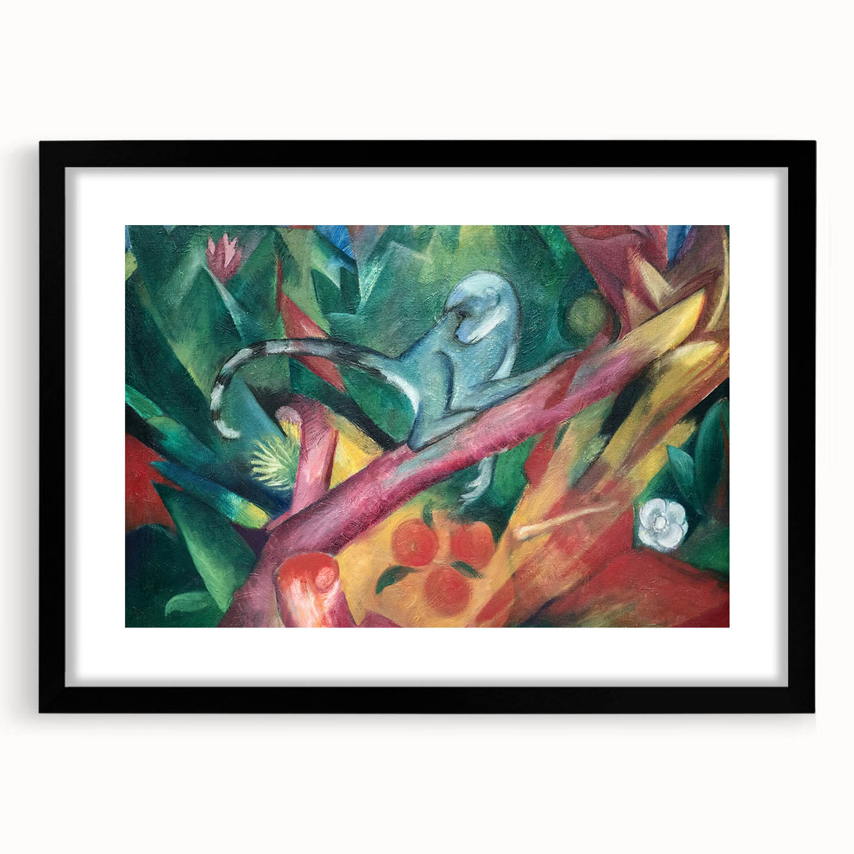 Expressionist Art: The Little Monkey | Vibrant Franz Marc Animal Print