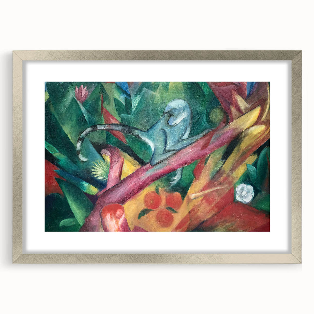 Expressionist Art: The Little Monkey | Vibrant Franz Marc Animal Print