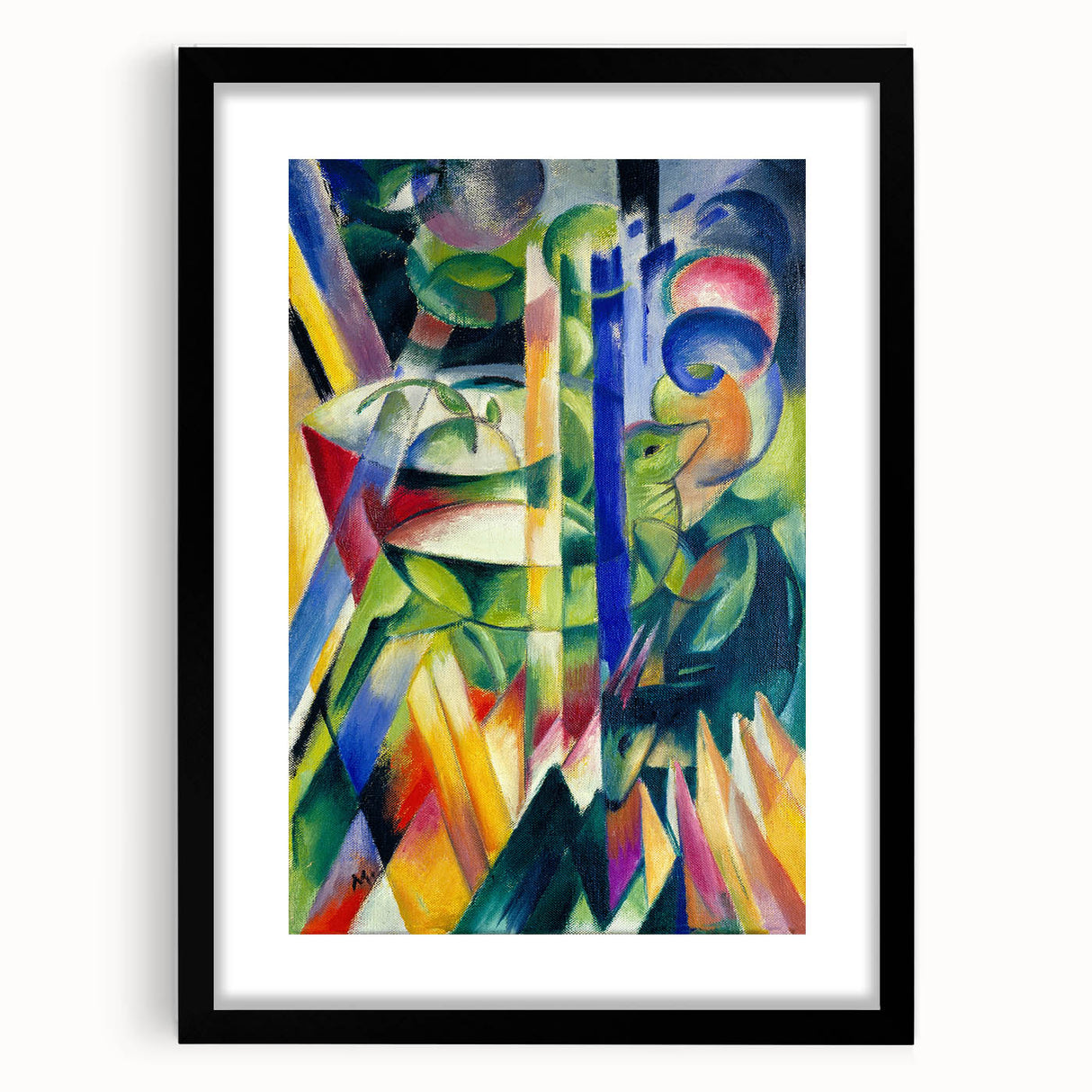 Expressionist Art: The Little Mountain Goats | Vibrant Franz Marc Print