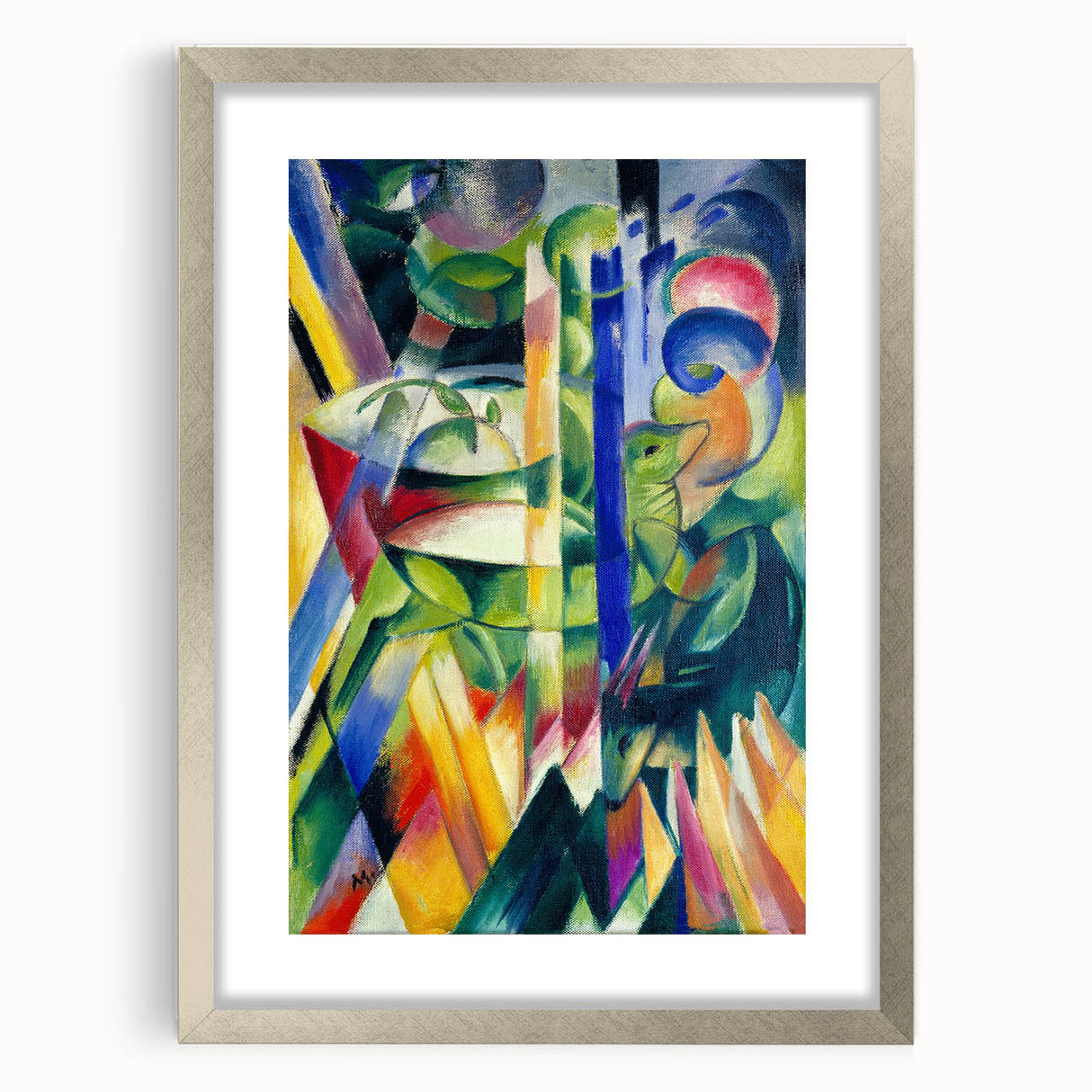 Expressionist Art: The Little Mountain Goats | Vibrant Franz Marc Print