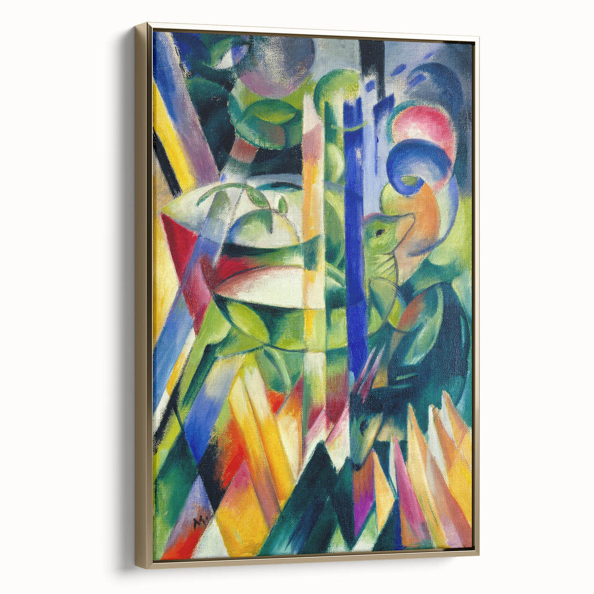 Expressionist Art: The Little Mountain Goats | Vibrant Franz Marc Print