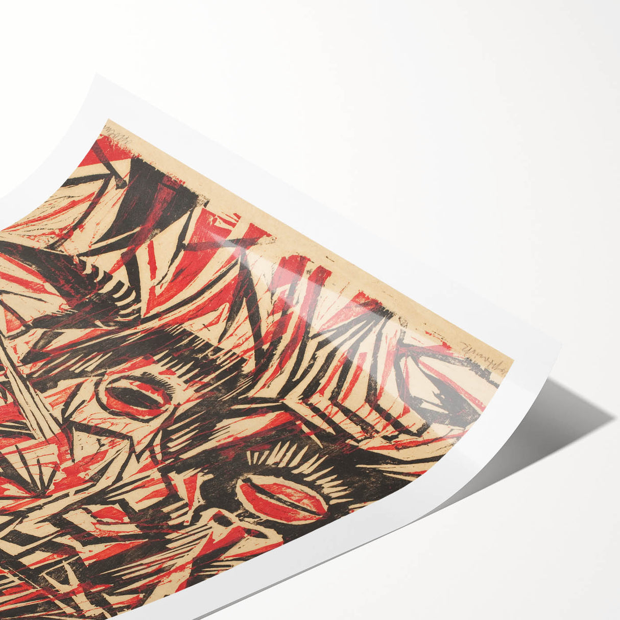 Expressionist Art: The Mocking of Christ | Powerful Otto Lange Print