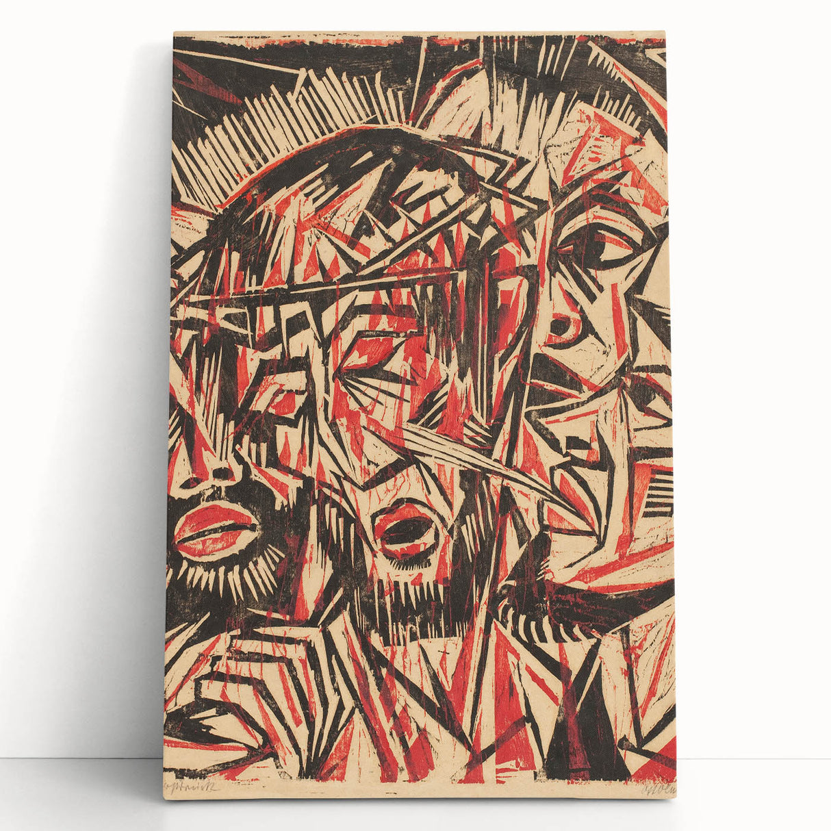 Expressionist Art: The Mocking of Christ | Powerful Otto Lange Print
