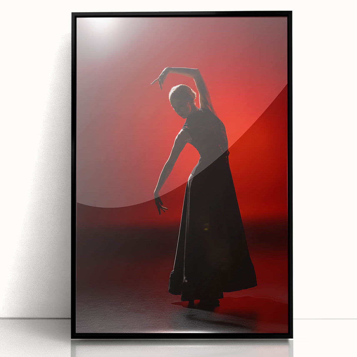 Passion in Shadow – Emotional Wall Art in Silhouette Photography