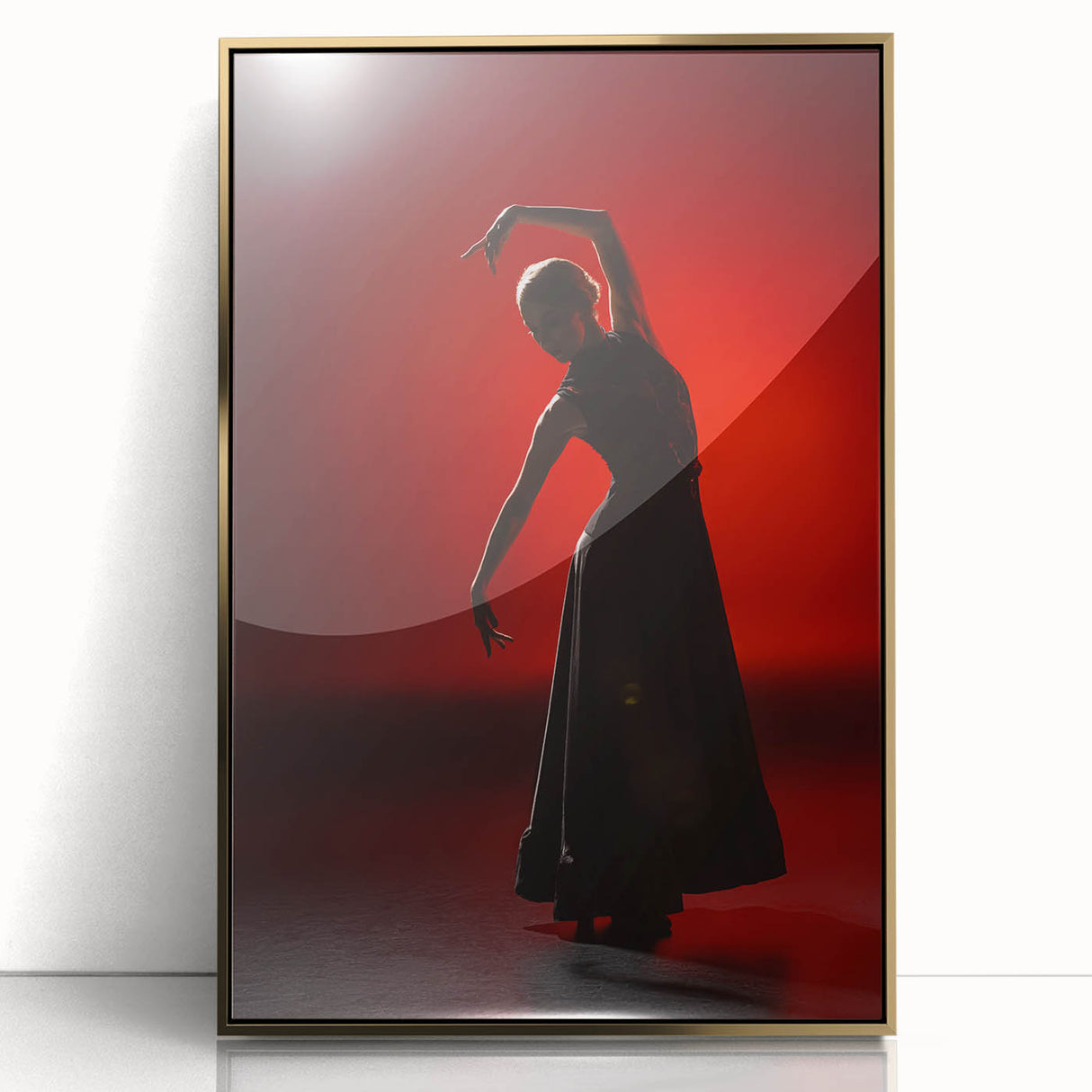 Passion in Shadow – Emotional Wall Art in Silhouette Photography