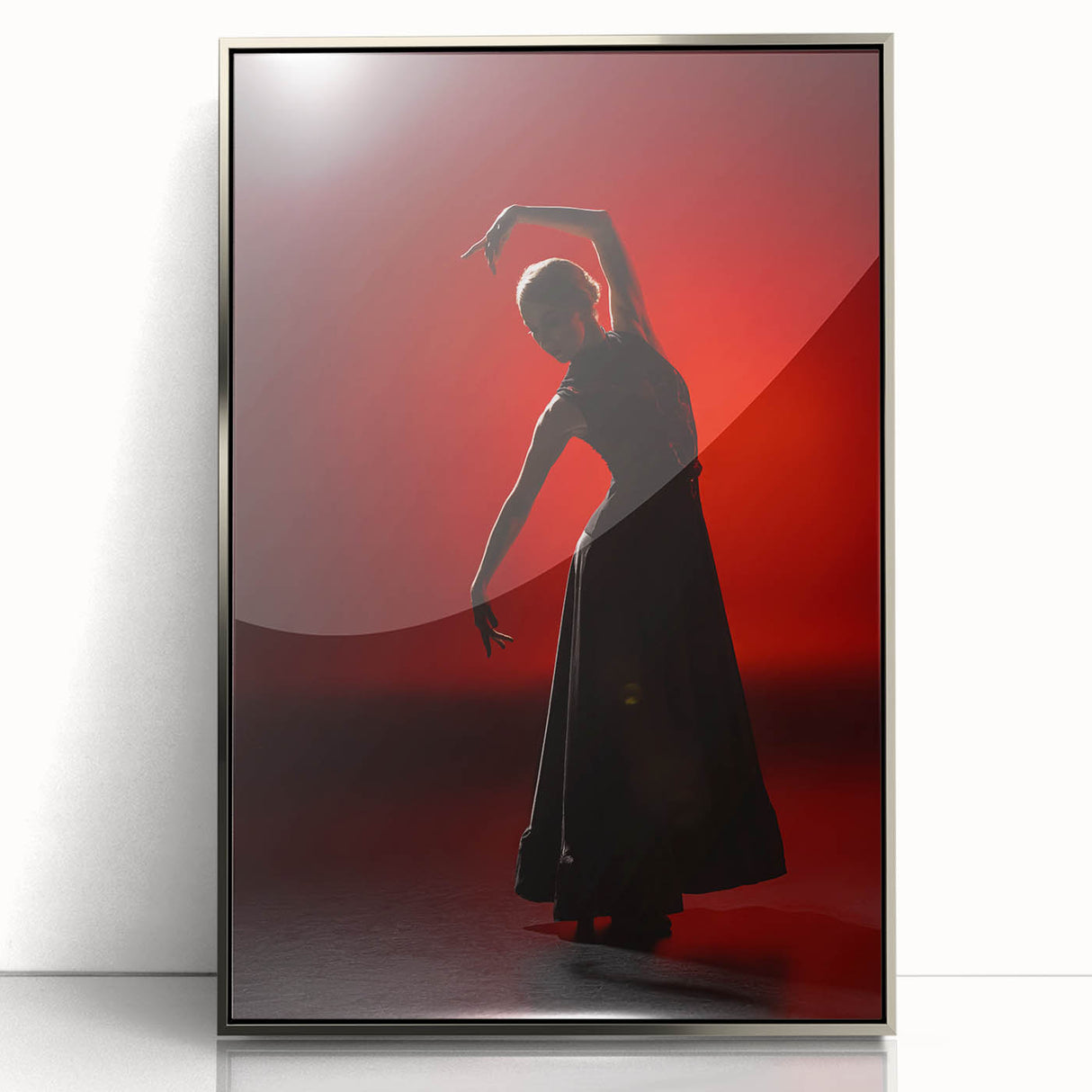 Passion in Shadow – Emotional Wall Art in Silhouette Photography