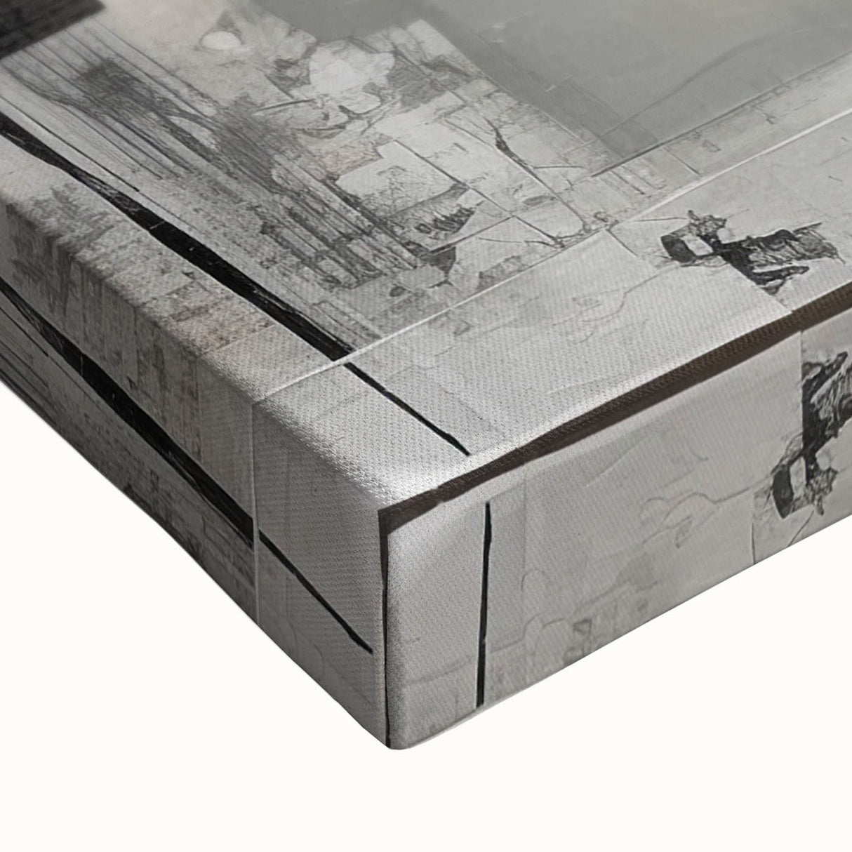 Geometric Black and White Abstract Bedroom Wall Art – Framed & Canvas