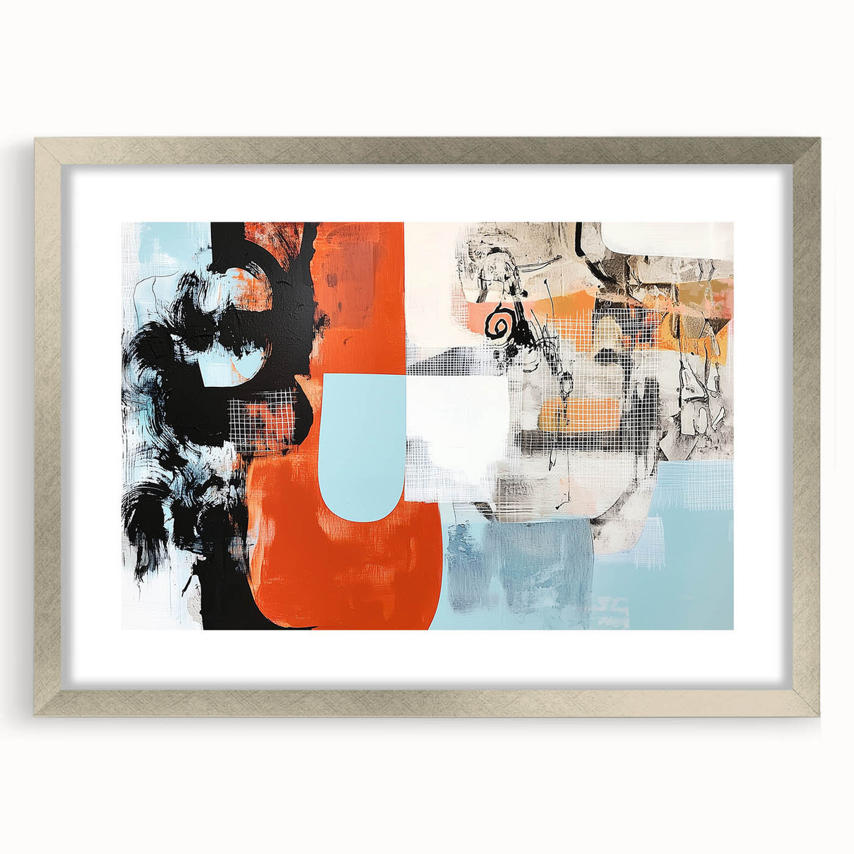 Modern Office Art - Abstract Corporate Wall Decor Canvas Print