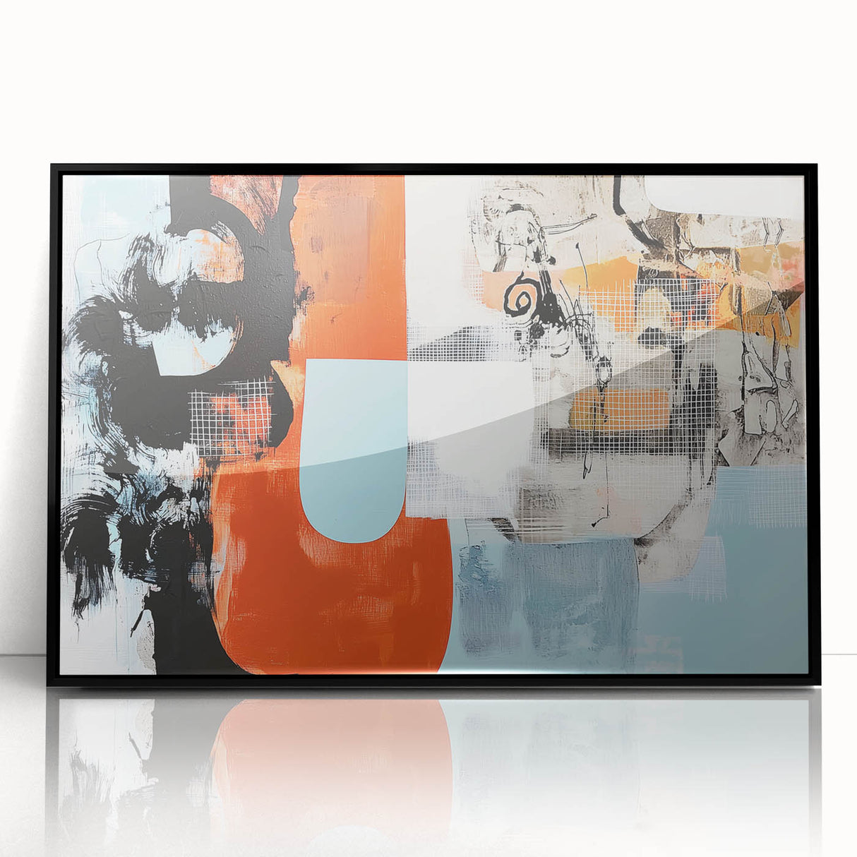 Modern Office Art - Abstract Corporate Wall Decor Canvas Print