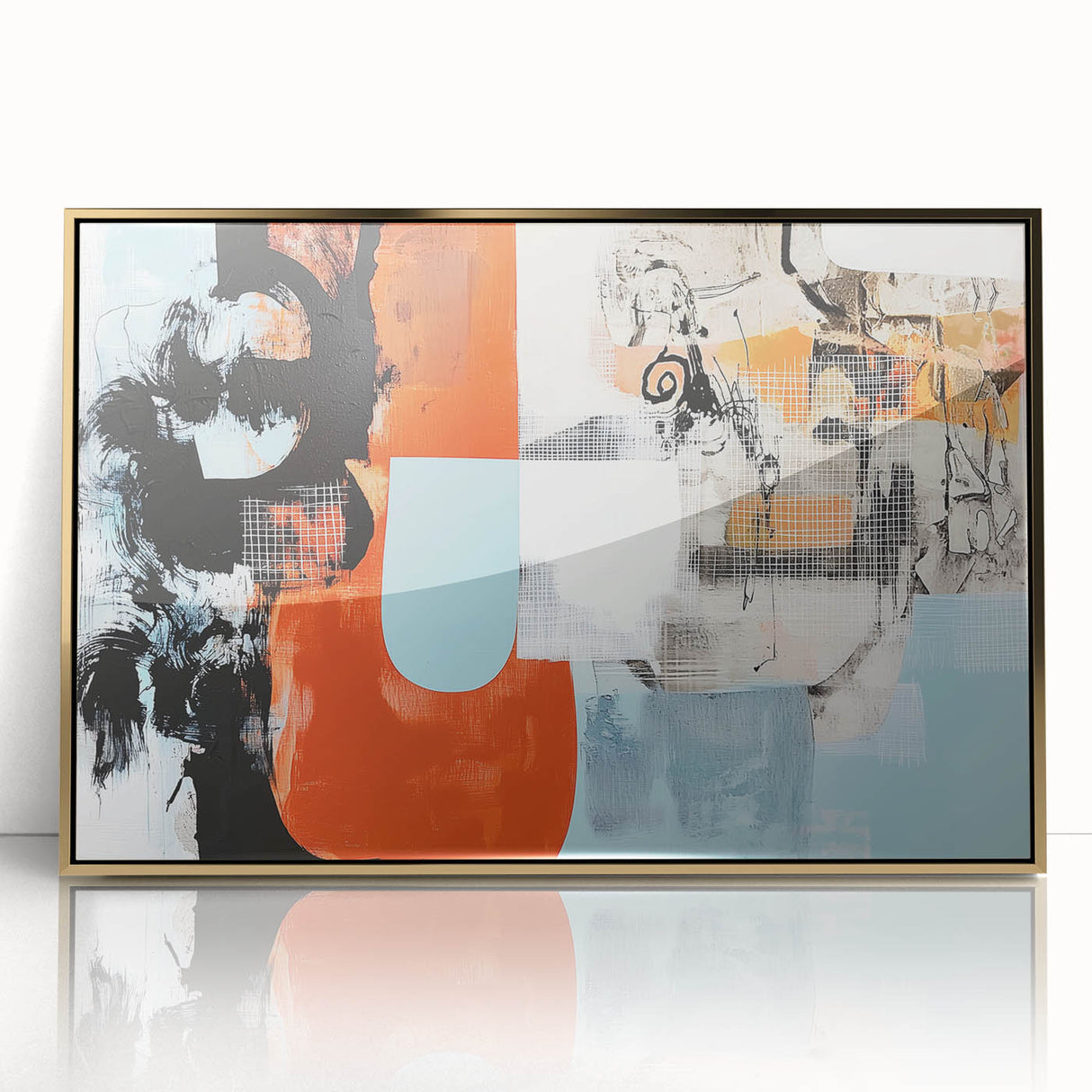Modern Office Art - Abstract Corporate Wall Decor Canvas Print