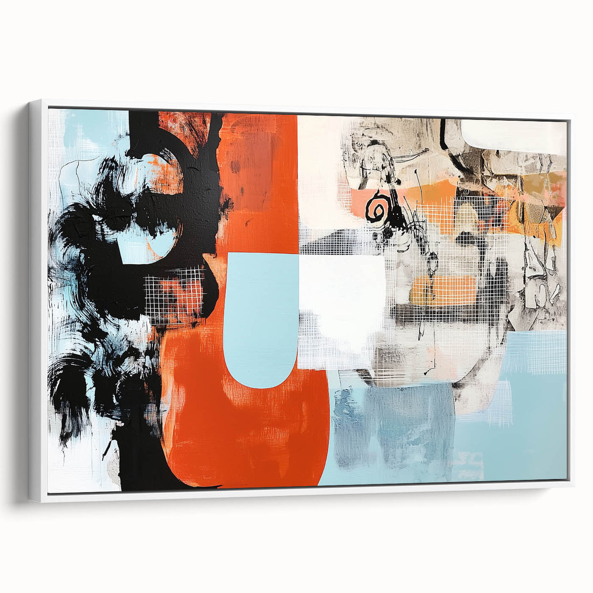 Modern Office Art - Abstract Corporate Wall Decor Canvas Print