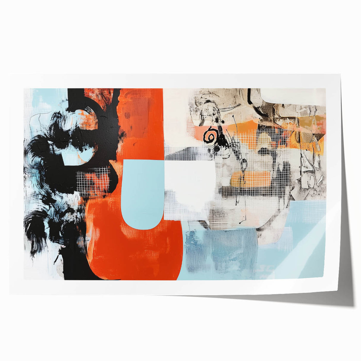 Modern Office Art - Abstract Corporate Wall Decor Canvas Print