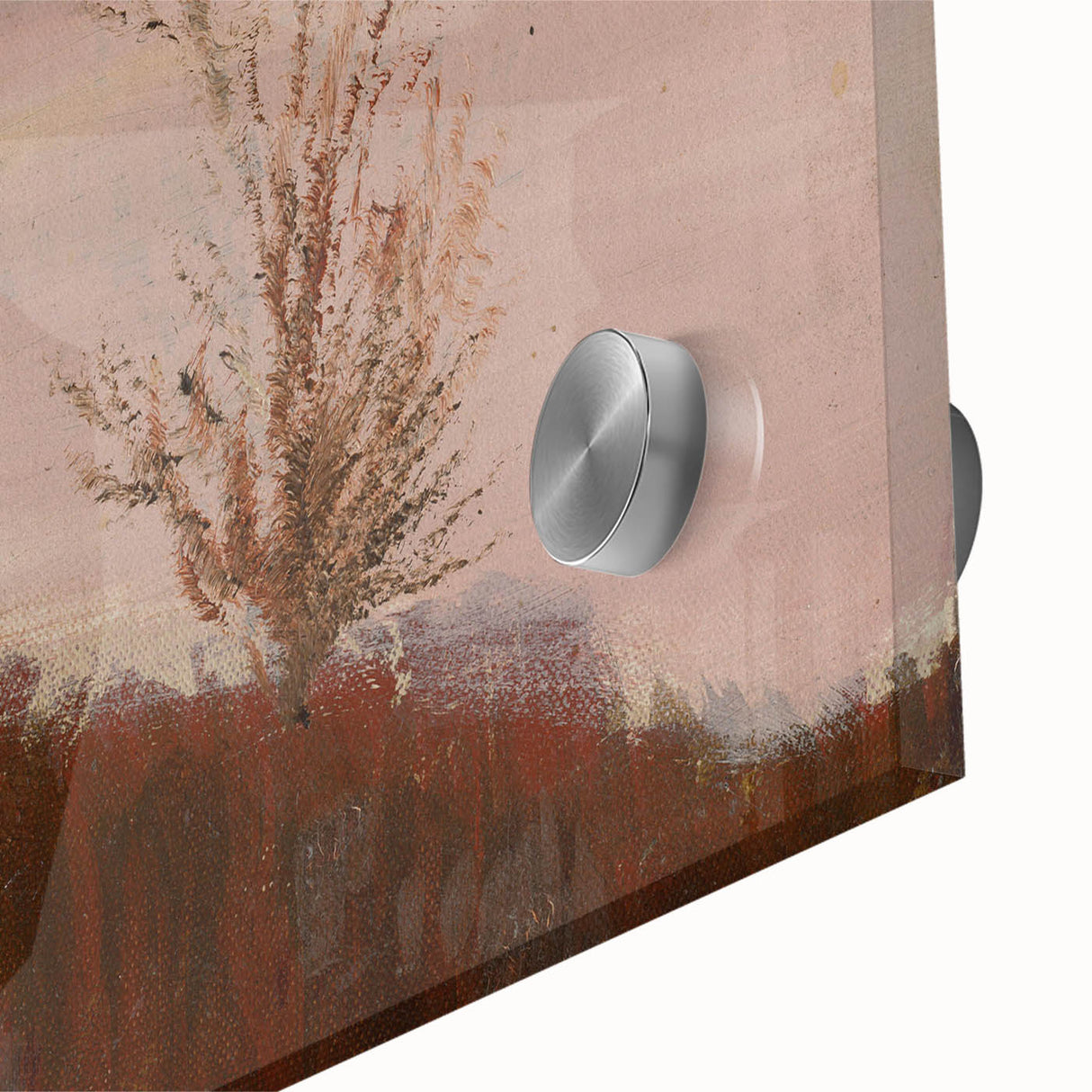 Impressionism Wall Art - Autumn Hillside Tree Landscape, Framed Print