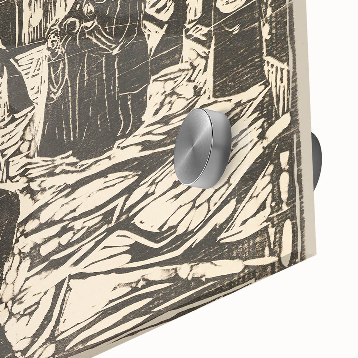 Expressionist Art: The Pretenders | Bold Edvard Munch Black Print