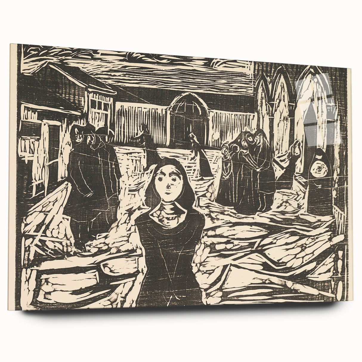Expressionist Art: The Pretenders | Bold Edvard Munch Black Print