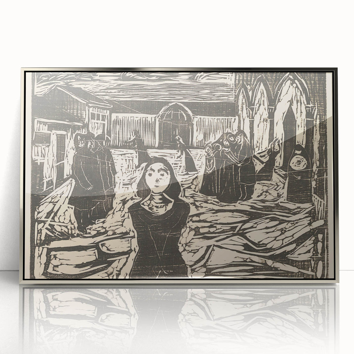 Expressionist Art: The Pretenders | Bold Edvard Munch Black Print