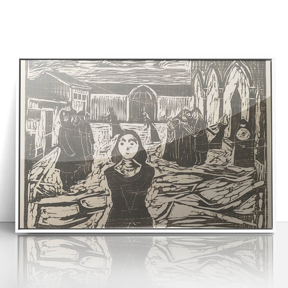 Expressionist Art: The Pretenders | Bold Edvard Munch Black Print