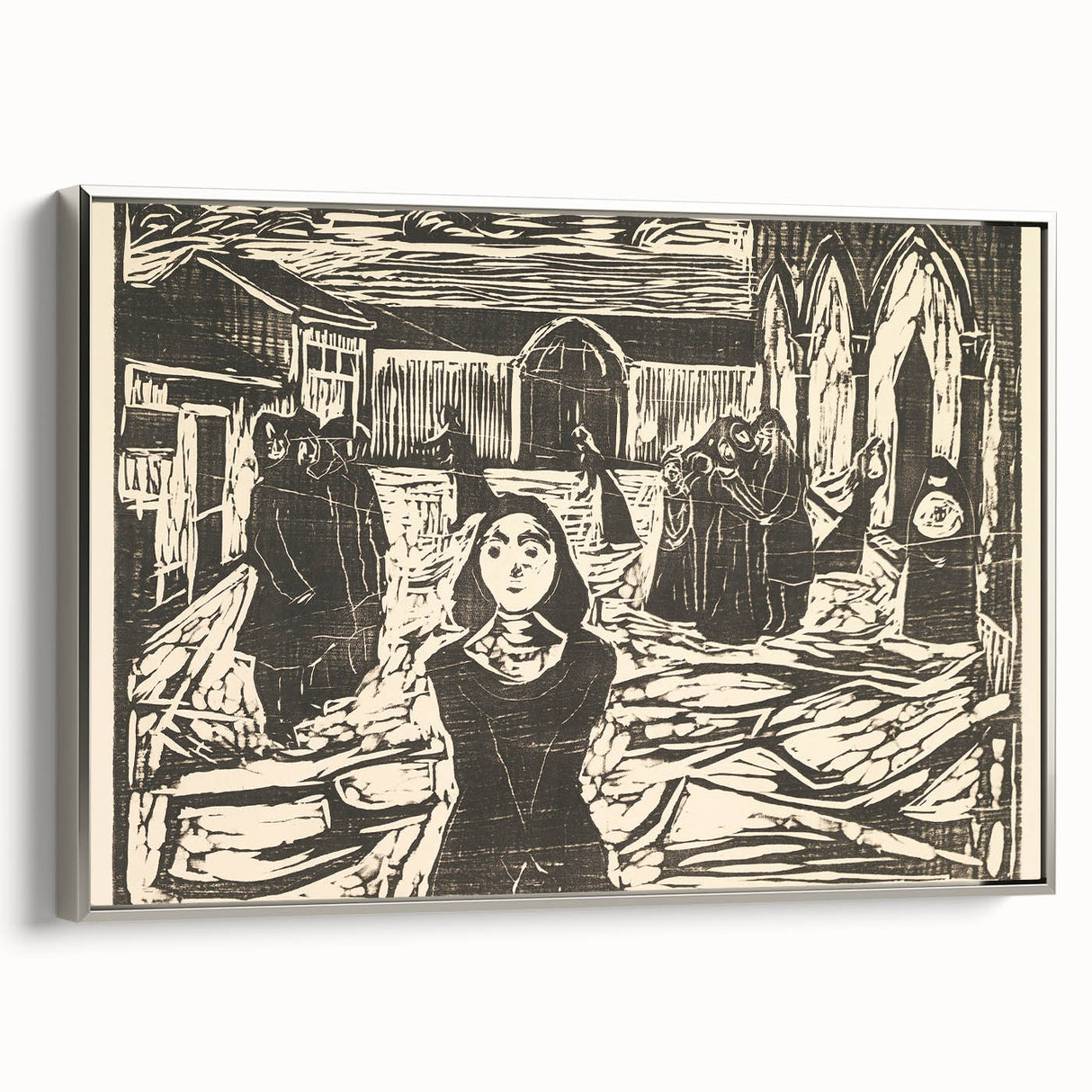 Expressionist Art: The Pretenders | Bold Edvard Munch Black Print