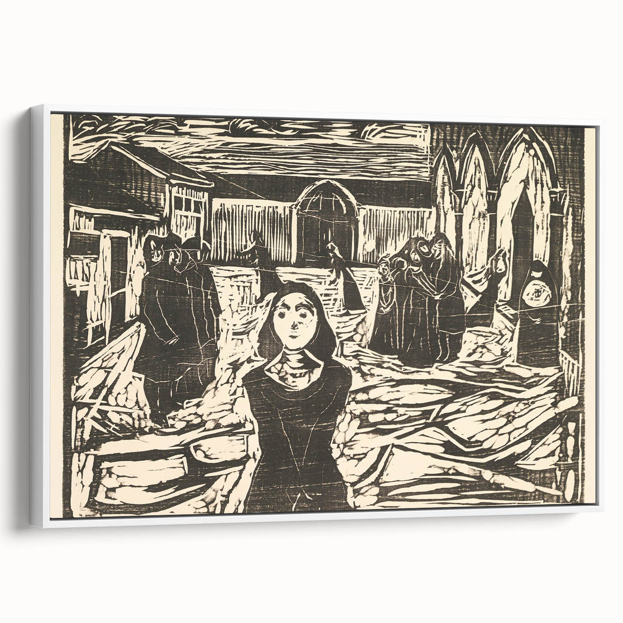 Expressionist Art: The Pretenders | Bold Edvard Munch Black Print
