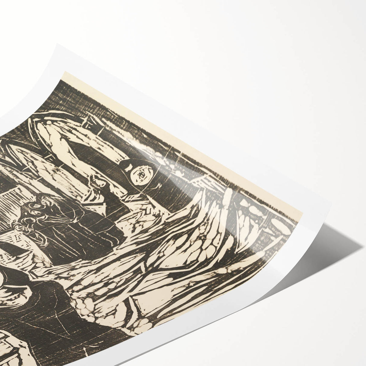 Expressionist Art: The Pretenders | Bold Edvard Munch Black Print