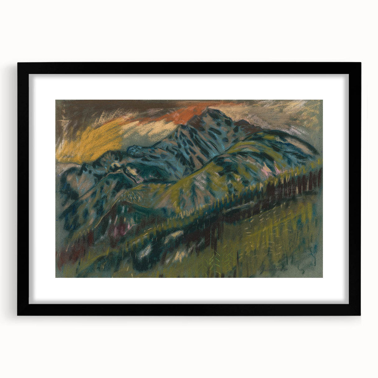 Expressionist Art: The Roháče Mountains | Vibrant Scenic Landscape