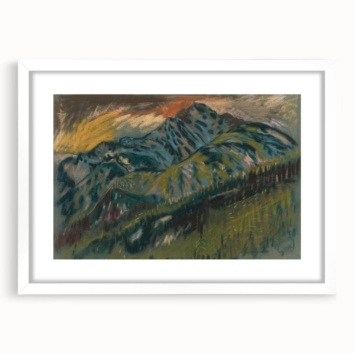 Expressionist Art: The Roháče Mountains | Vibrant Scenic Landscape