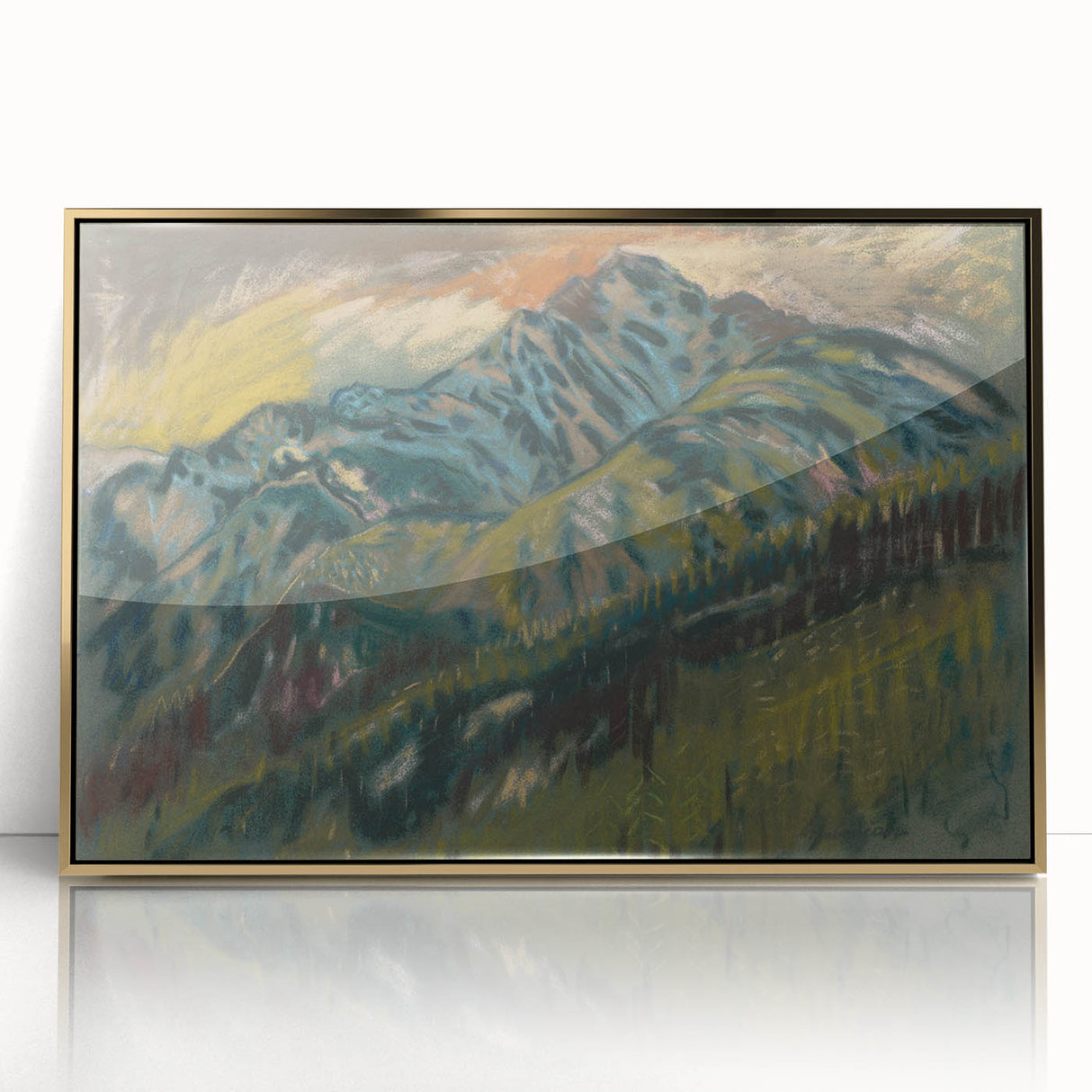 Expressionist Art: The Roháče Mountains | Vibrant Scenic Landscape