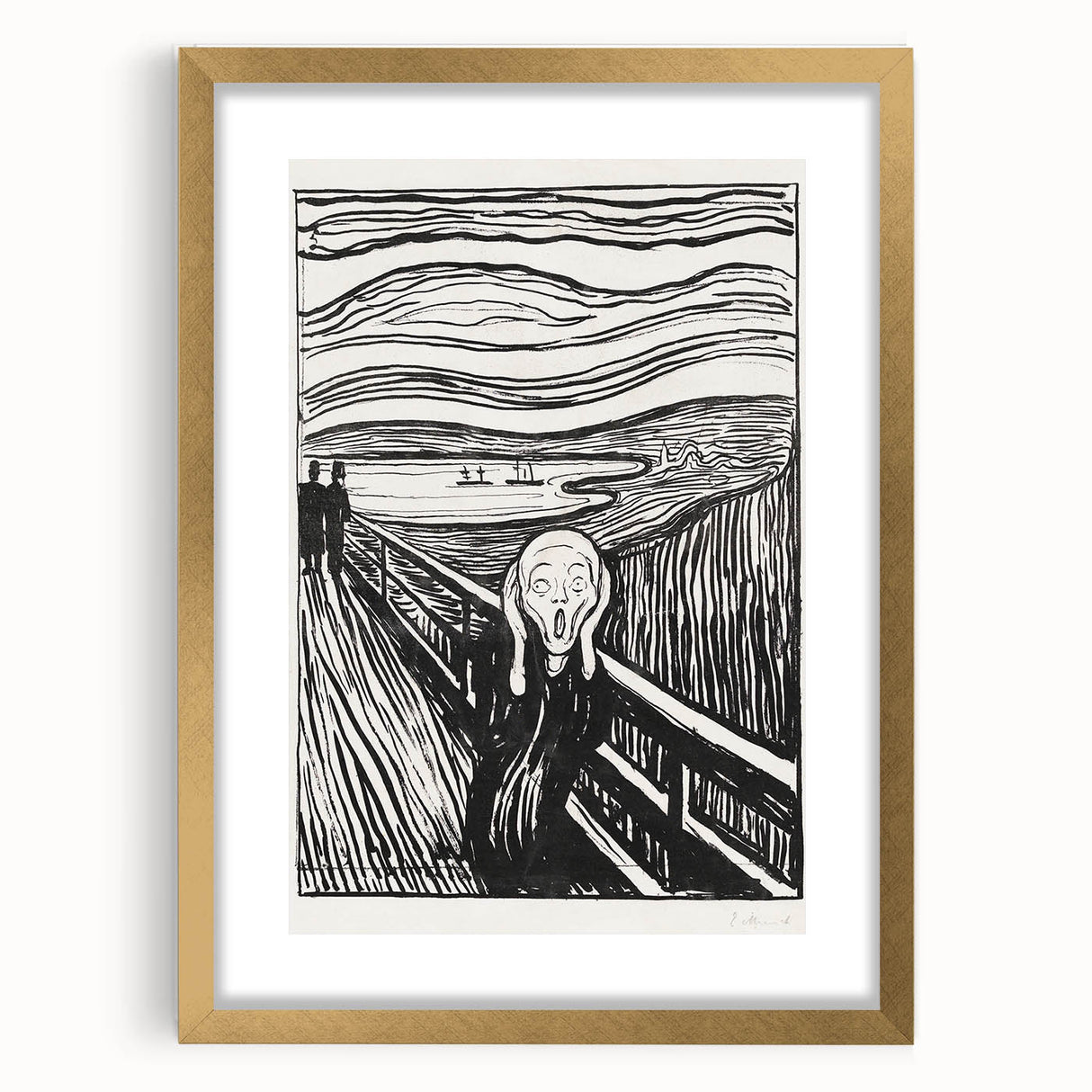 Expressionist Art: The Scream | Iconic Black-and-White Munch Print