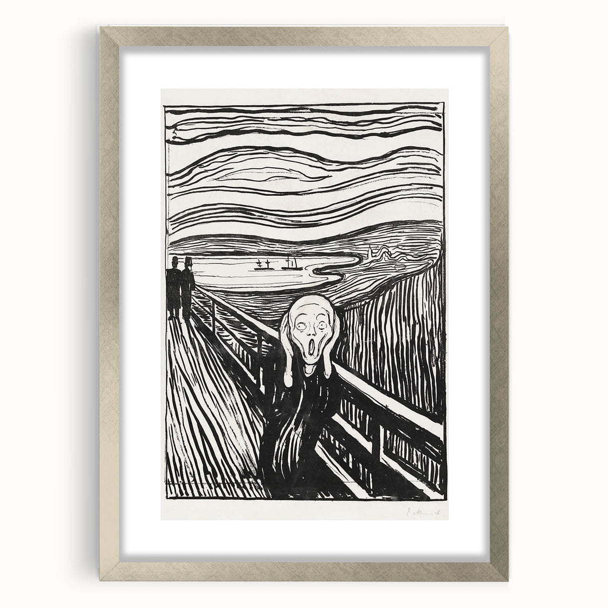 Expressionist Art: The Scream | Iconic Black-and-White Munch Print