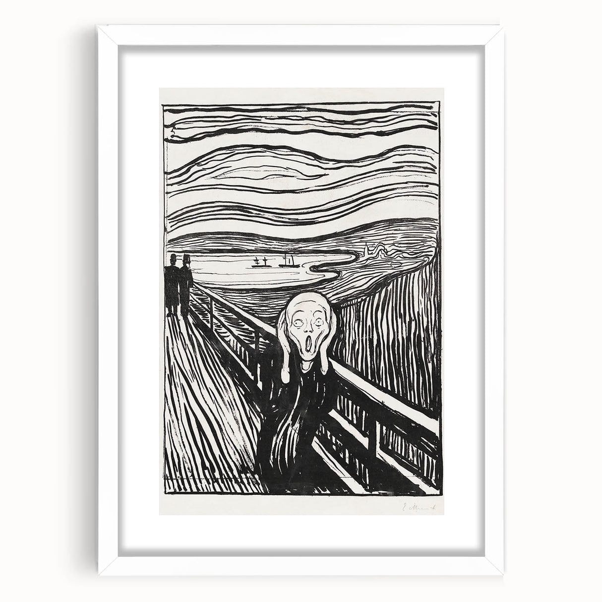 Expressionist Art: The Scream | Iconic Black-and-White Munch Print