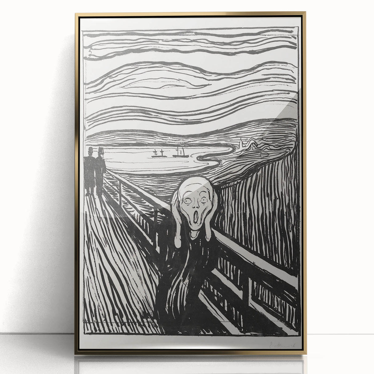 Expressionist Art: The Scream | Iconic Black-and-White Munch Print