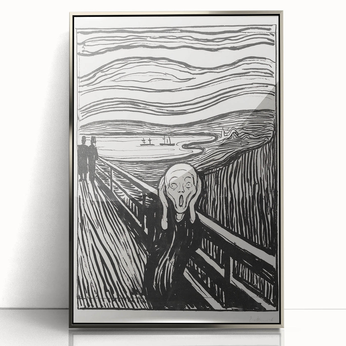 Expressionist Art: The Scream | Iconic Black-and-White Munch Print