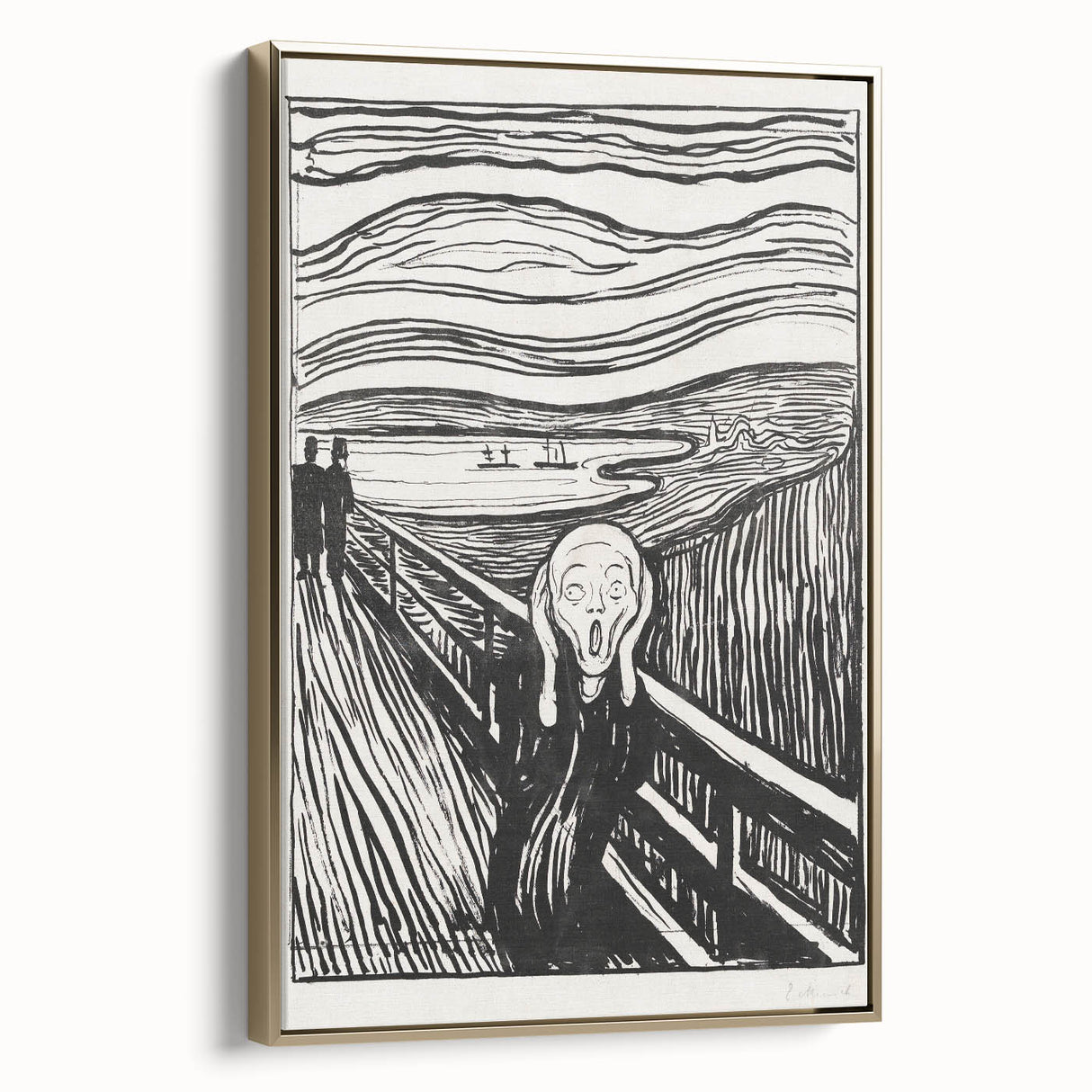 Expressionist Art: The Scream | Iconic Black-and-White Munch Print