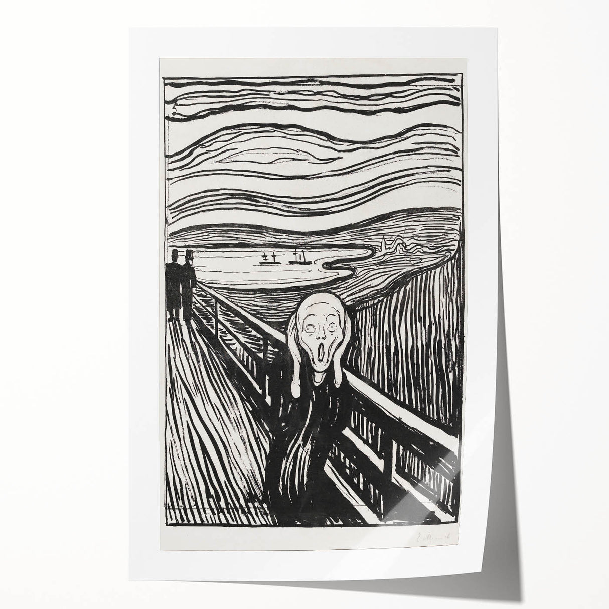 Expressionist Art: The Scream | Iconic Black-and-White Munch Print