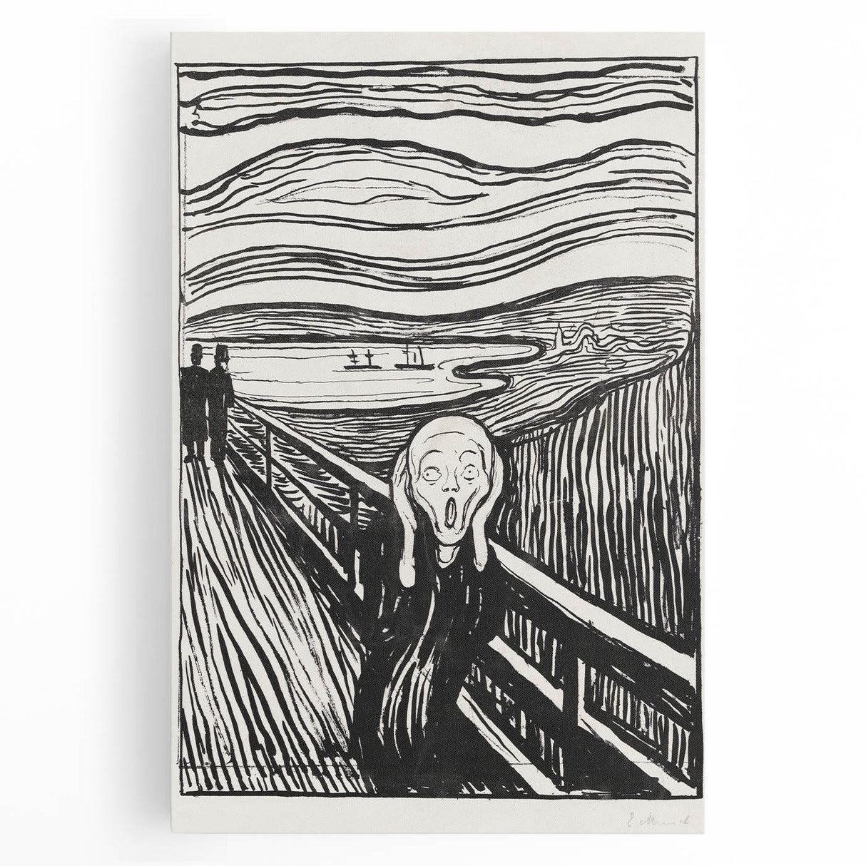 Expressionist Art: The Scream | Iconic Black-and-White Munch Print