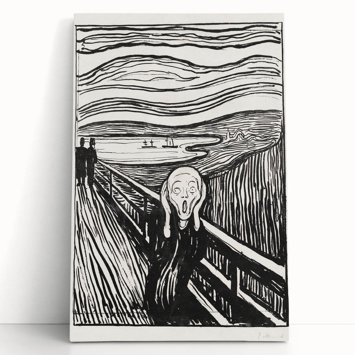 Expressionist Art: The Scream | Iconic Black-and-White Munch Print