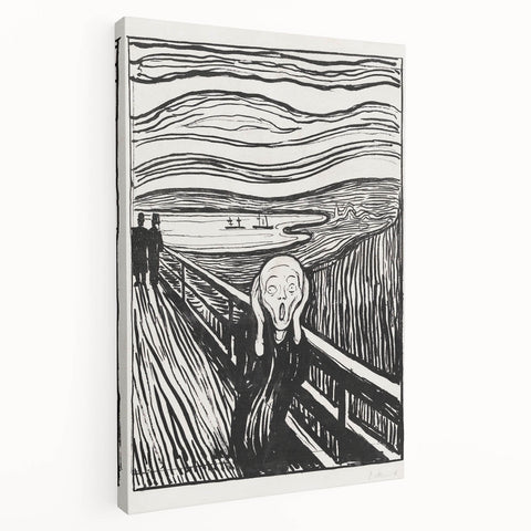 Expressionist Art: The Scream | Iconic Black-and-White Munch Print